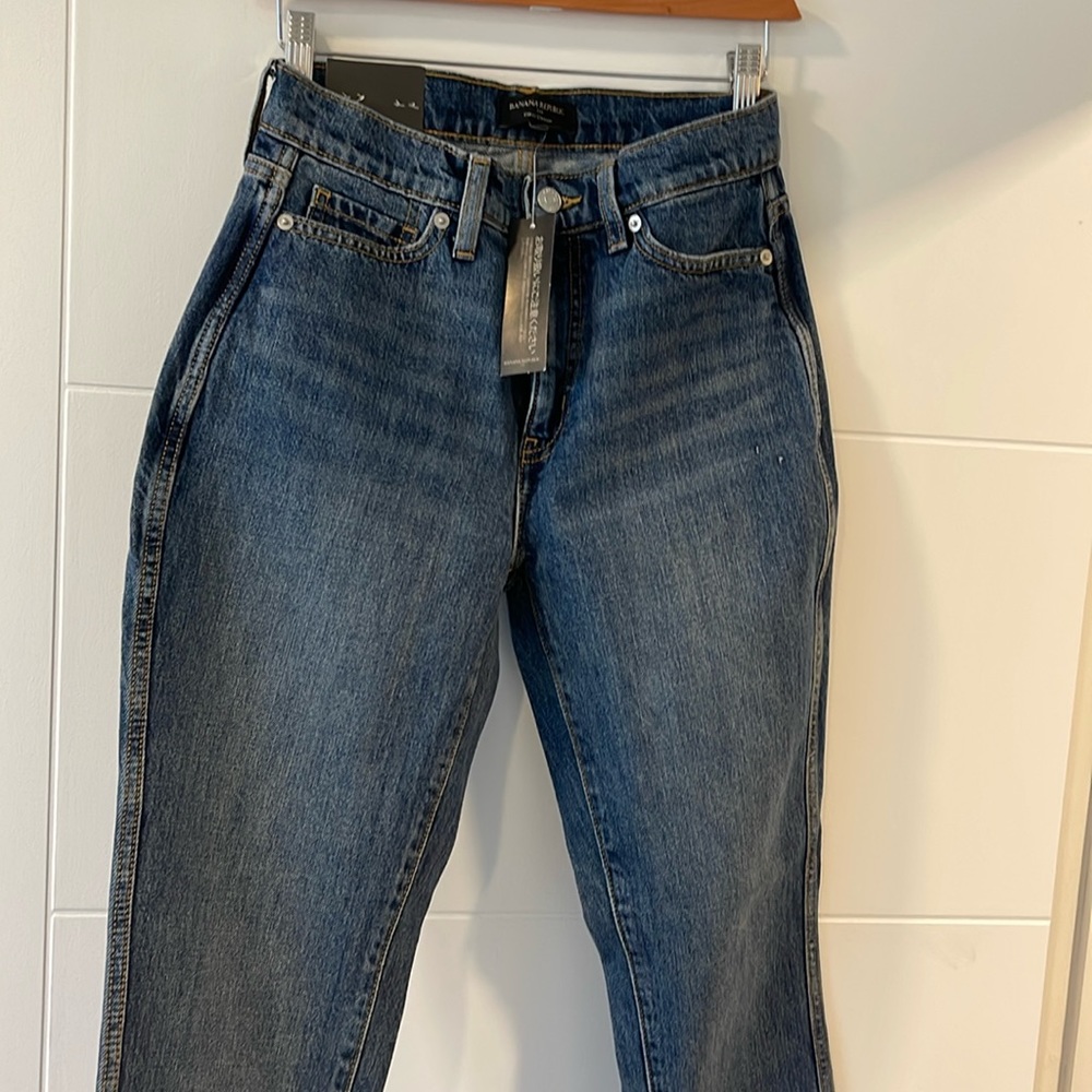 NWT Banana Republic Curvy Straight, Tall High Rise Jeans